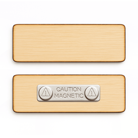 Personalized Wood Engraved Name Tags